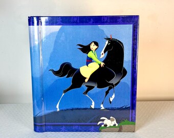 Álbum de fotos vintage de Mulán de Disney, álbum de recortes de princesas Disney