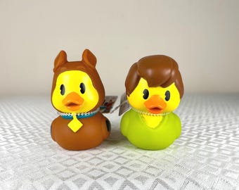 Scooby Doo Shaggy Rubber Duck Set Duckalooz Collectible Novelty Bath Toys