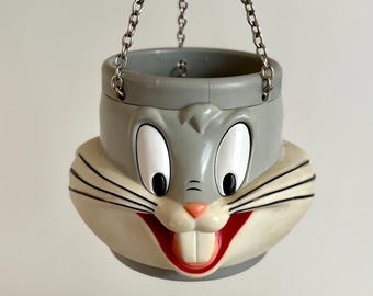 Vintage Bugs Bunny Hanging Planter – Looney Tunes Car Decor