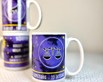 Vintage Zodiac Mug – Astrology Sign Coffee Cup Birthday Gift