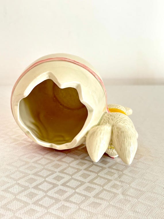 Lefton Ceramic Easter Bunny Planter – Anthropomor… - image 4