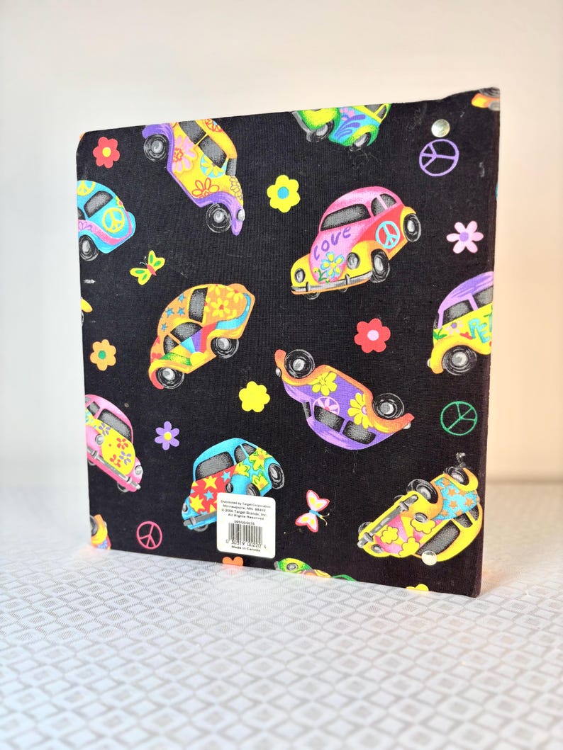 Vintage hippie fotoalbum | Retro Flower Power scrapbook pärm bild 7