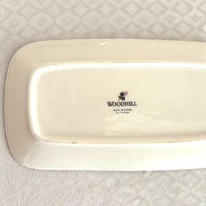 Vintage Butter Dish Woodhill Covered , Floral Porcelain image 9