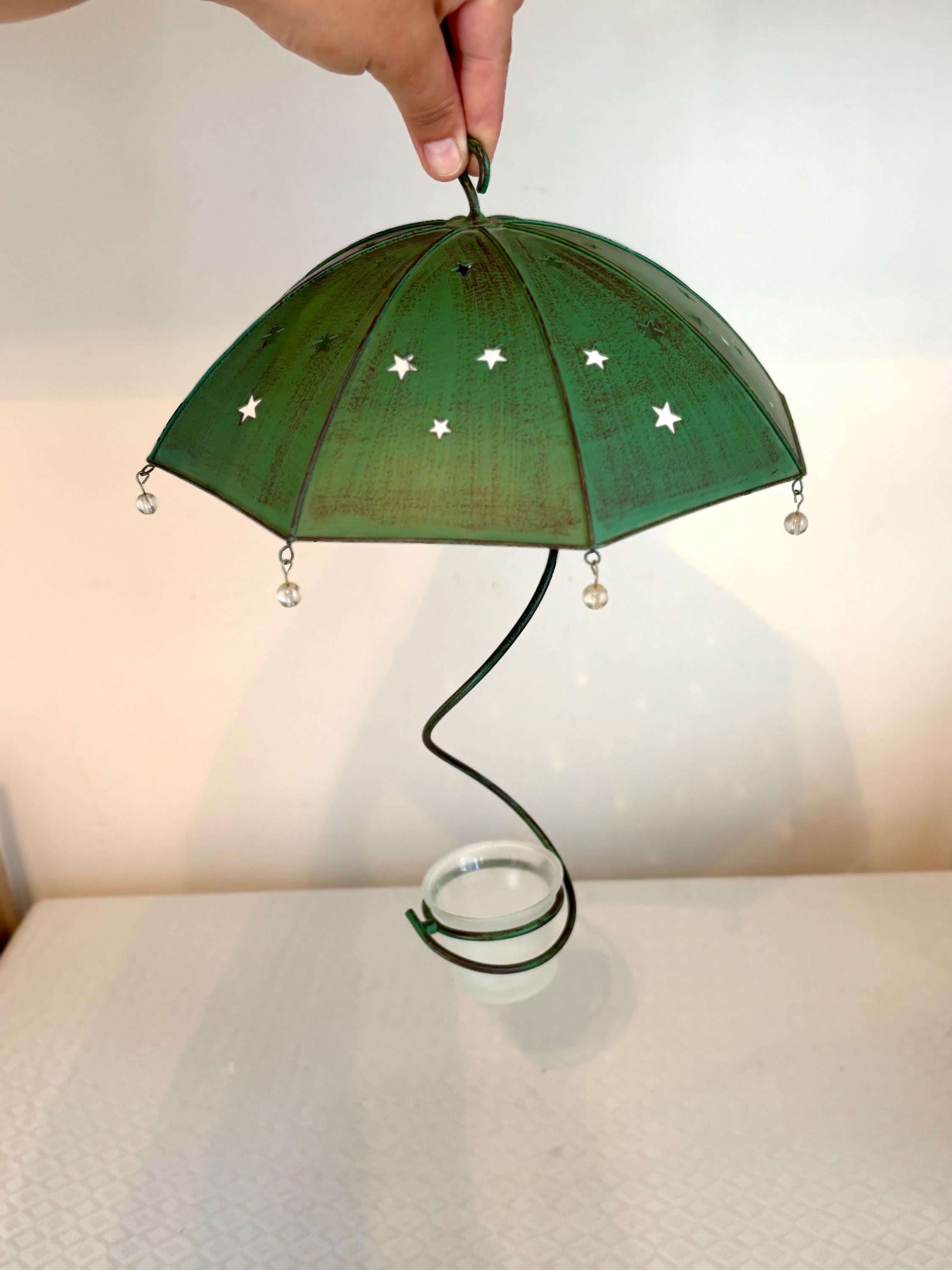 Candle Holder – Umbrella Hanging Tealight Votive April Showers - Etsy