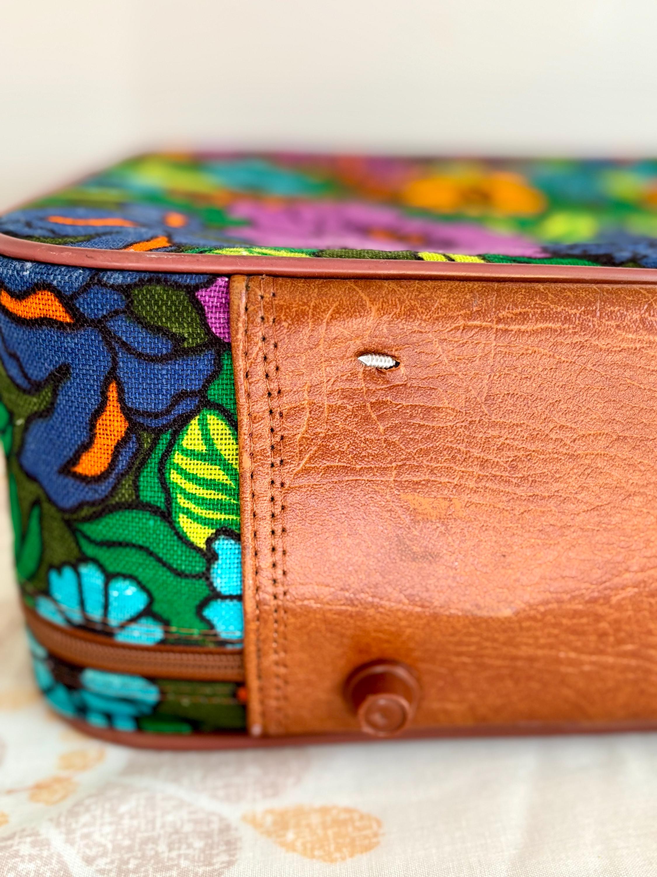 Vintage 1970 Flower Power Suitcase, Decorative Storage - Etsy