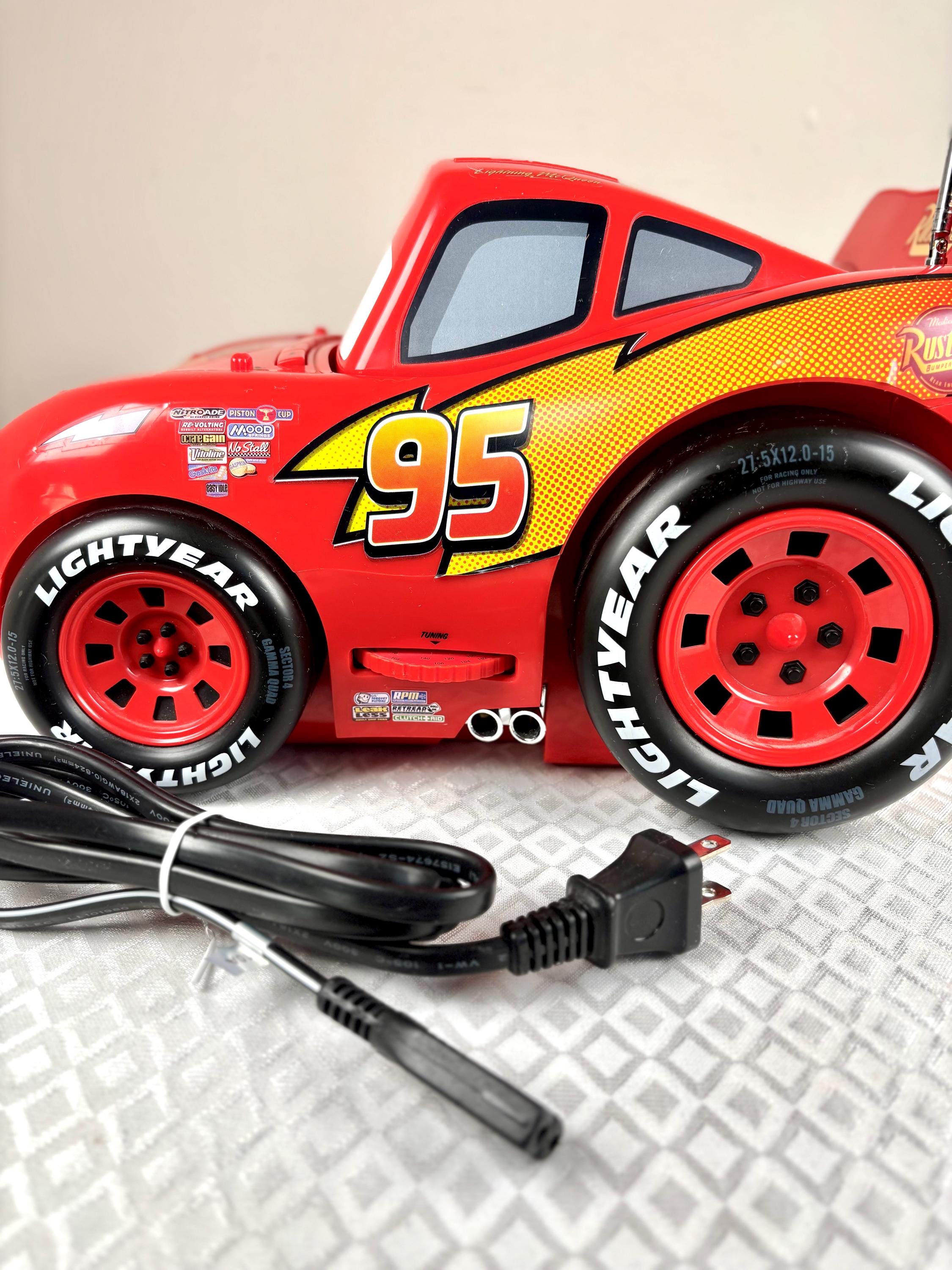 Vintage Disney Pixar Cars Lightning Mcqueen CD Player Radio
