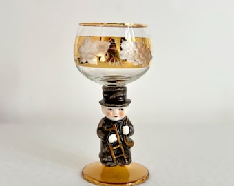Vintage Goebel Hummel Schornsteinfeger Figur Weinglas - Western Germany