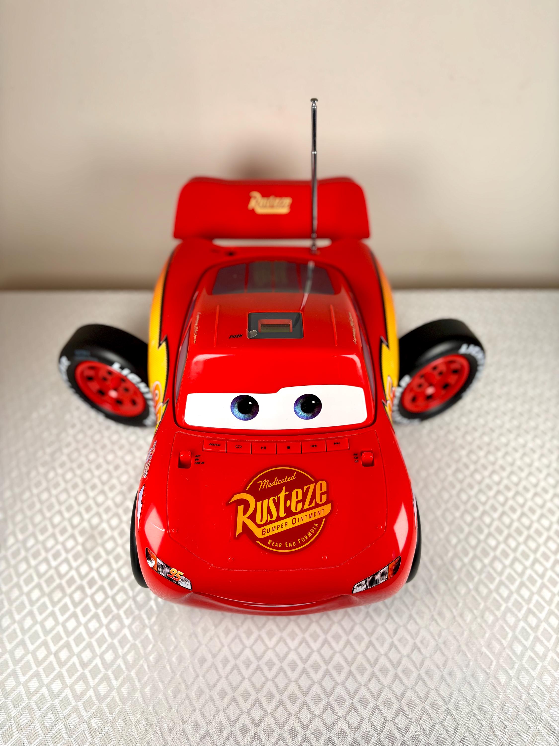 Vintage Disney Pixar Cars Lightning Mcqueen CD Player Radio