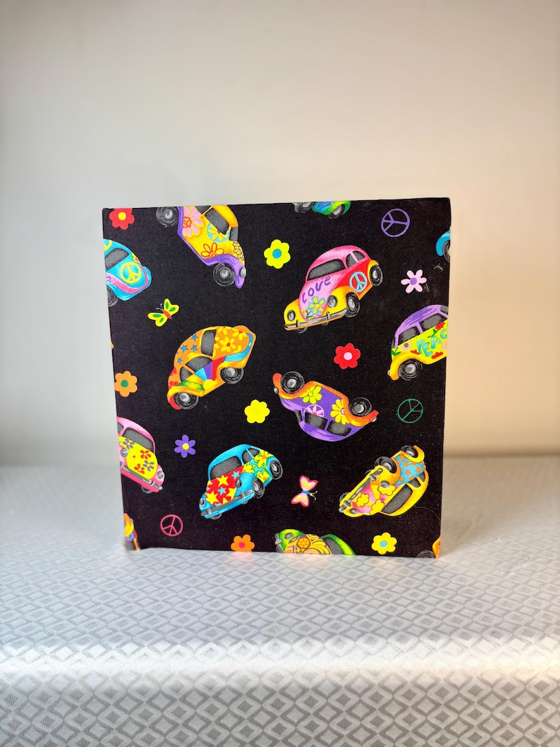 Vintage hippie fotoalbum | Retro Flower Power scrapbook pärm bild 1