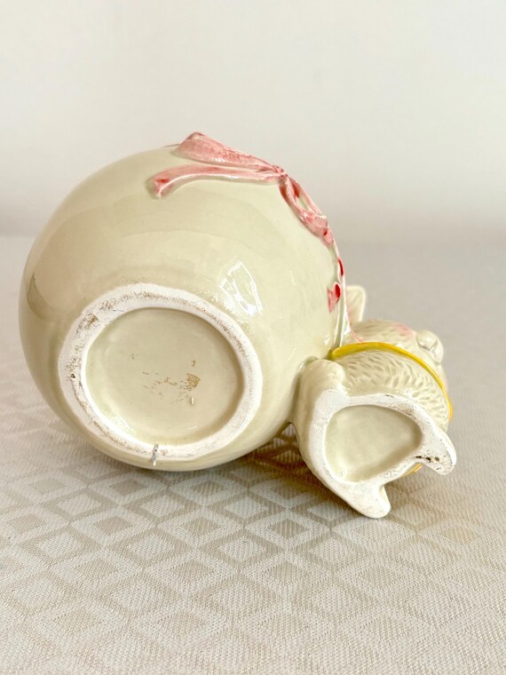 Lefton Ceramic Easter Bunny Planter – Anthropomor… - image 3