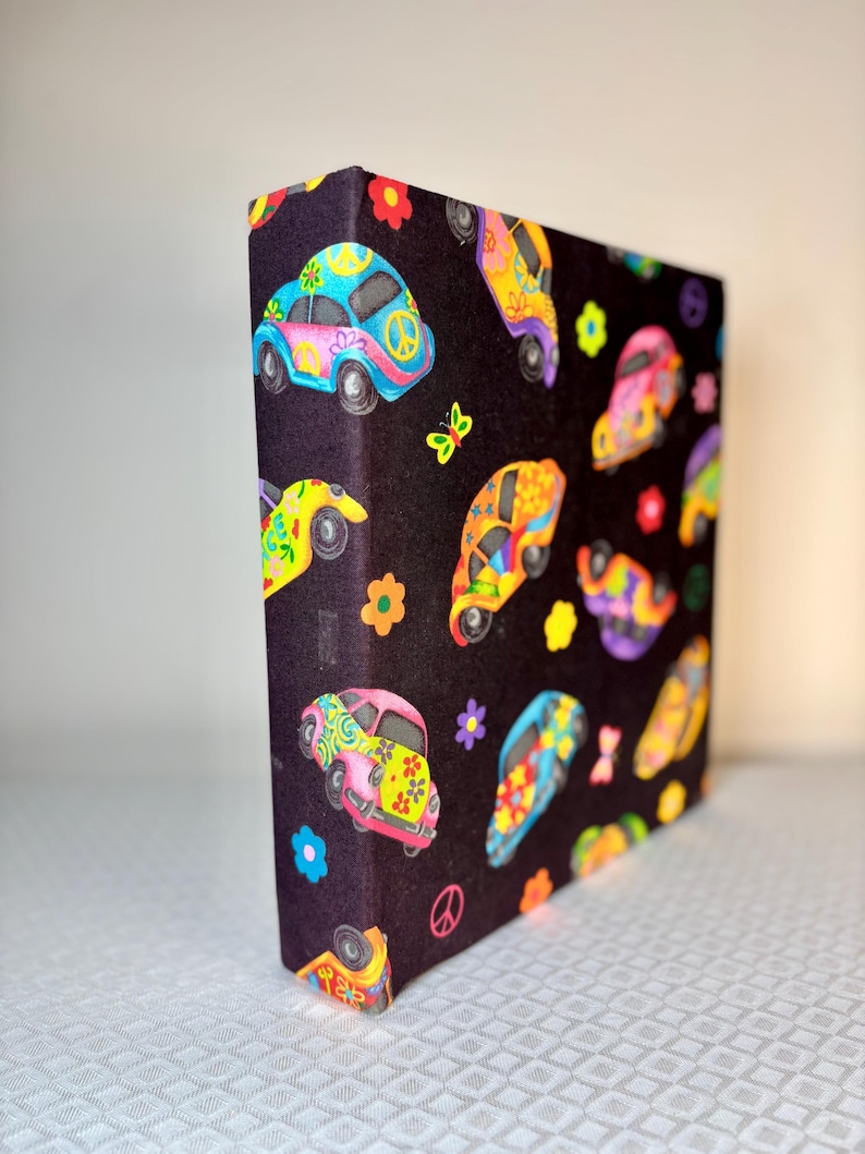 Vintage hippie fotoalbum | Retro Flower Power scrapbook pärm bild 9