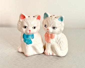 Vintage 1950s Salt and Pepper Shakers | Anthropomorphic Persian Cats
