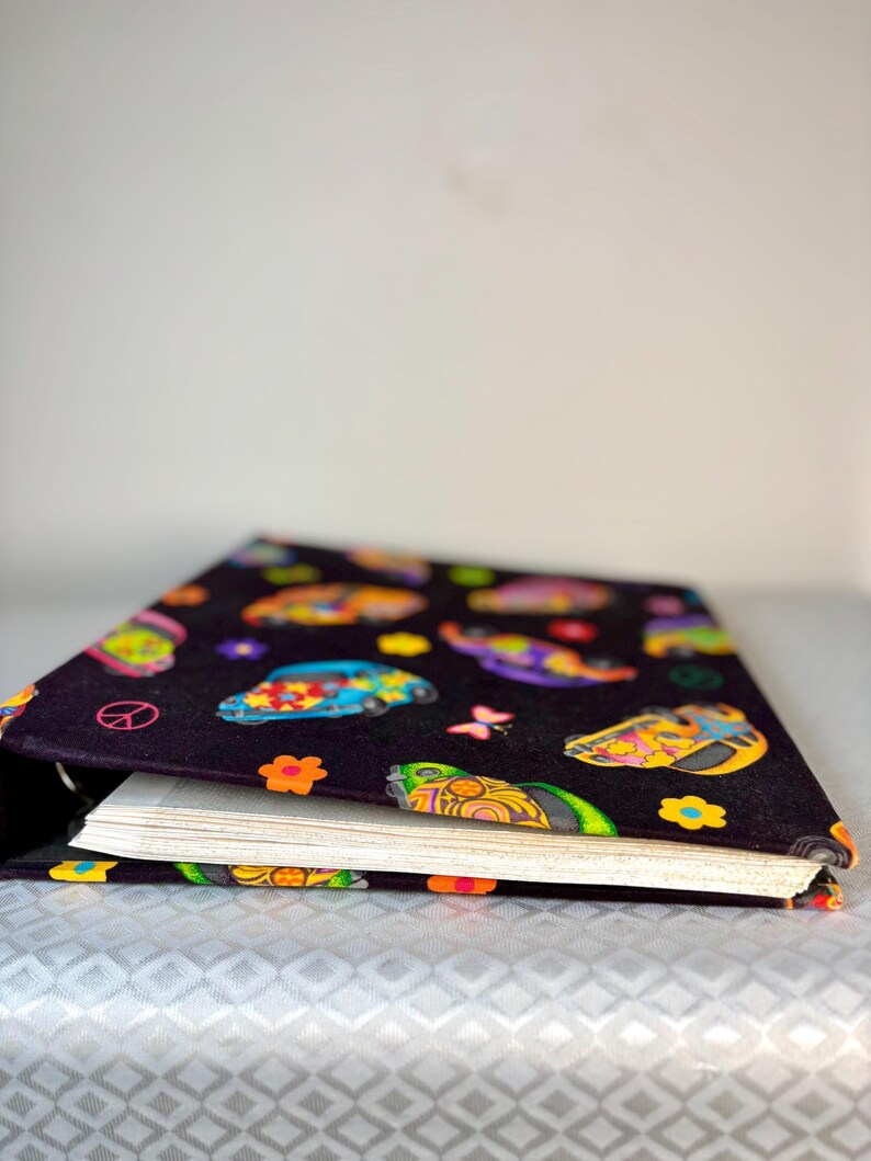 Vintage hippie fotoalbum | Retro Flower Power scrapbook pärm bild 3