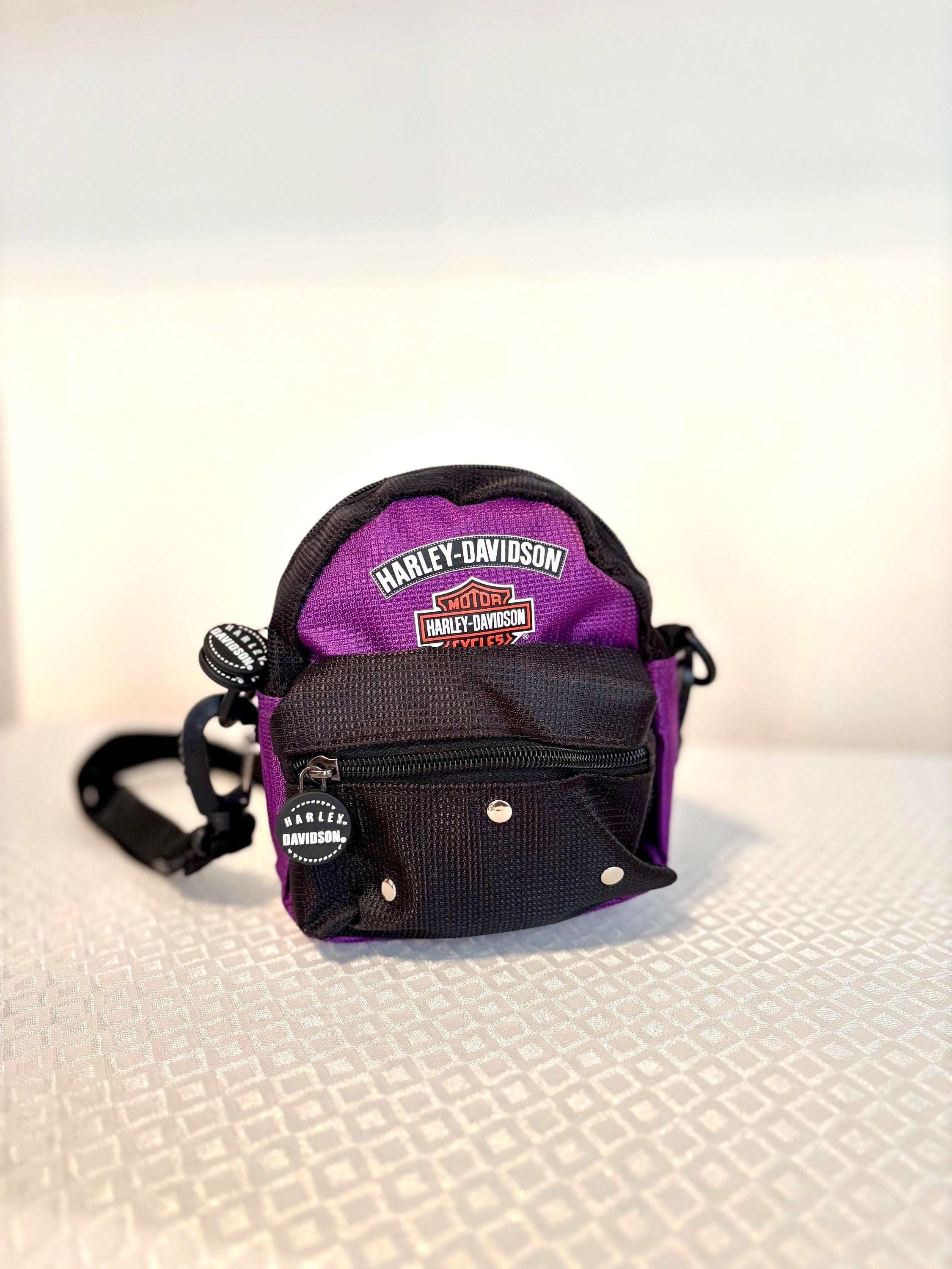 Harley-davidson Mini Backpack | Black & Purple - Etsy display picture 2