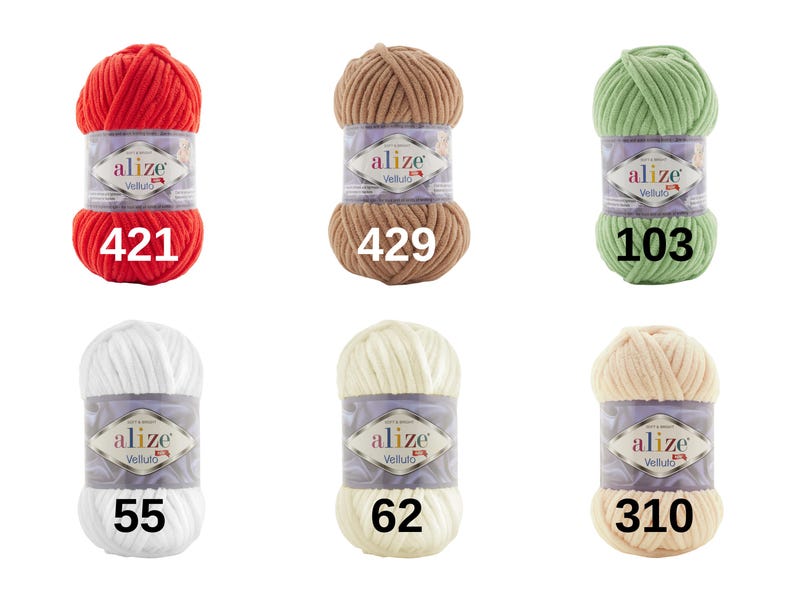 Alaze Label Alize Velluto, Crochet Chenille Yarn, Amigurumi Yarn, Baby Blanket Yarn ...