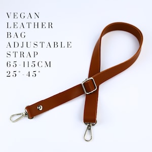 Faux Leather Crossbody - Shoulder Strap, Vegan Leather Purse Straps, Leather Adjustable Shoulder Strap, Adjustable Straps For Leather Bags