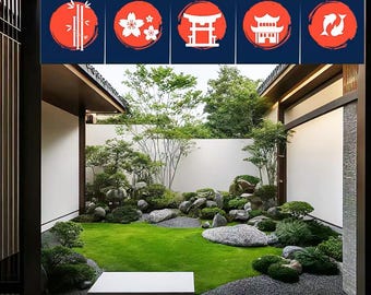 Custom Noren Vorhang, Kurzes Panel, 30+ Muster, Türvorhang, Japanischer Noren Vorhang, Chinesische Tusche Malerei Vorhang, Japanischer Stil