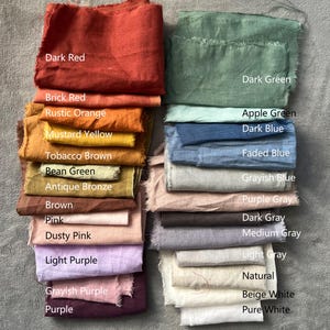 Curtain Fabric Samples, 20+ Colors, Linen Fabric Swatches, Linen Samples, Linen Swatches, Home Textile Fabric Samples, Sample Order Listing