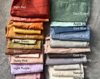 Curtain Fabric Samples, 20+ Colors, Linen Fabric Swatches, Linen Samples, Linen Swatches, Home Textile Fabric Samples, Sample Order Listing