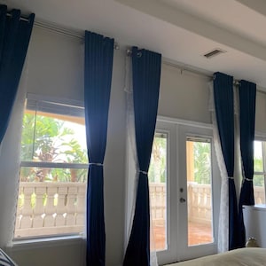 Custom Premium Wool-blend Velvet Curtains, 70+ Colors, Capri Blue Curtains, Luxury Velvet Drapes, High End Velvet Curtains, ExtraSoft Drapes