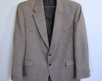 Vintage Pagano West Men's Western Sport Coat Blazer, Size 22