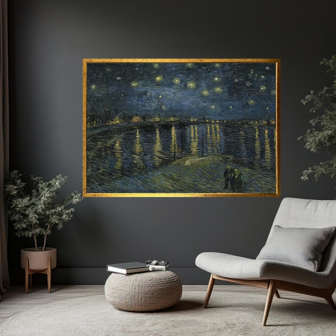 Vincent Van Gogh Starry Night Canvas Wall Art Reproduction - Home Decor ...