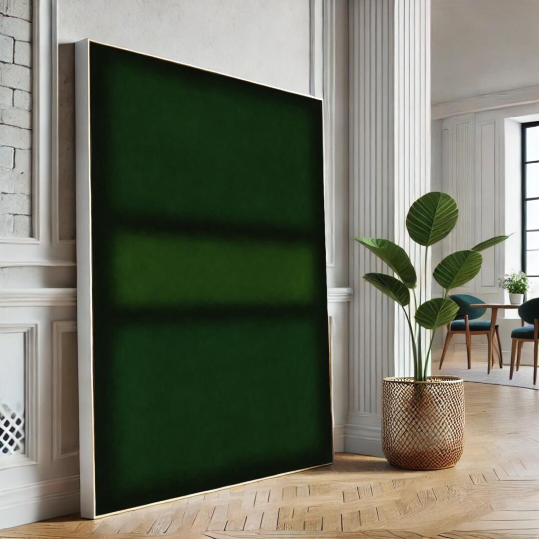 Mark Rothko Calm Mark Rothko Green Canvas Wall Art Print – Minimal Abstract ...