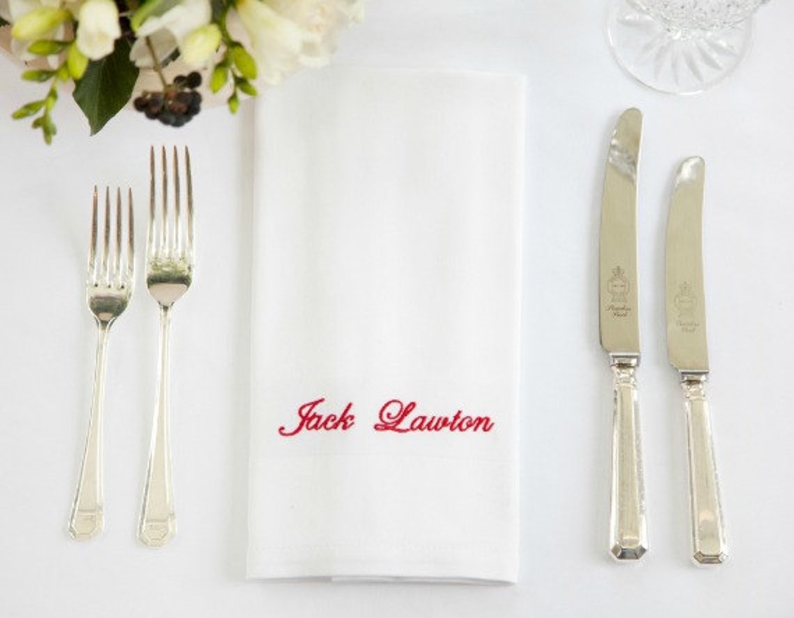 Personalised Napkins Cotton Napkin Custom Cloth Napkins - Etsy UK