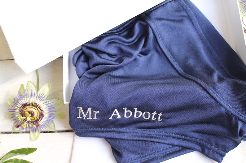 Personalised Boxer Shorts, Silk Boxer Shorts, Personalised Groom Gift, Silk Anniversary Gift, 12th Anniversary Gift, Groom Boxers image 5