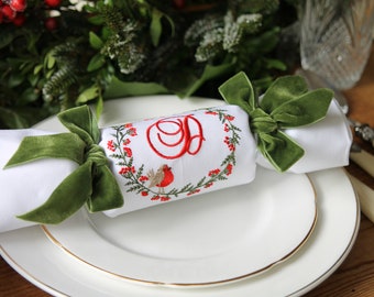 Fabric Christmas Crackers, Reusable Crackers, Ethical, Sustainable,  Environmentally Friendly, Personalised Crackers, Monogrammed Crackers