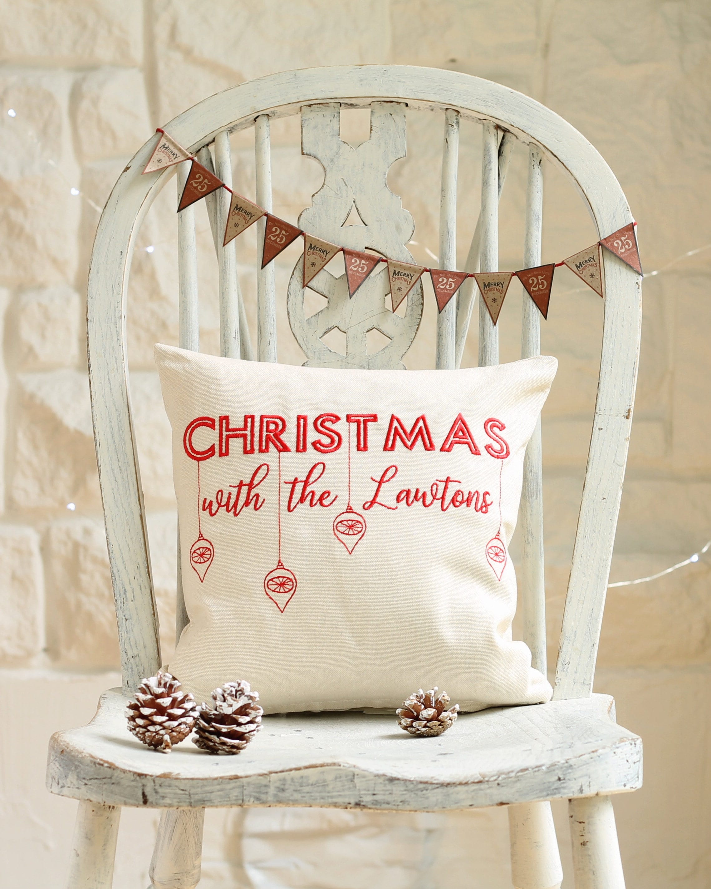 Family Christmas Cushion Personalised Cushion Family Etsy UK