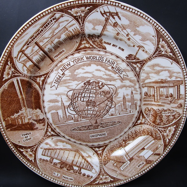 Worlds Fair Plate Etsy