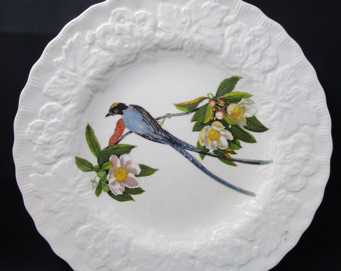 Featured listing image: Alfred Meakin Fork Tailed Flycatcher Plate #168, Audubon's Birds of America series, wall hanging plate