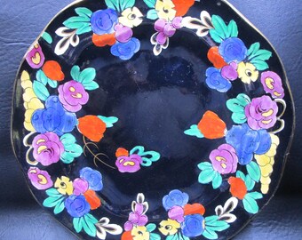 Booths China Dinner Plate 9 1/4" Antique Plate Colorful Display Plate
