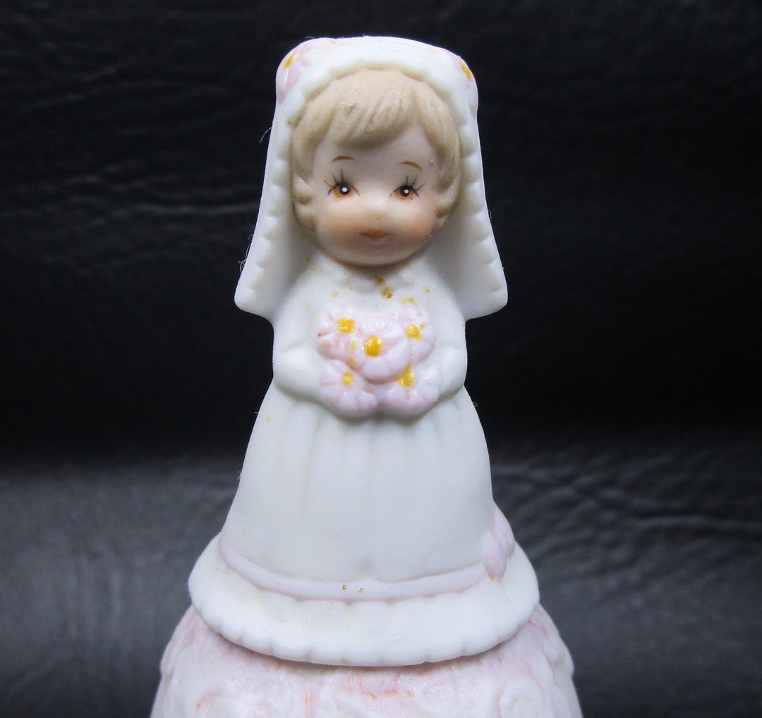 First Communion Bell Lefton BRIDE Bell Christopher Collection 4 1/2