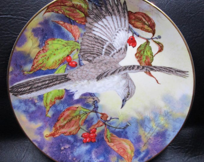 Featured listing image: Mockingbird, "Songbirds of the South" Series Plate by Southern Living, A.E. Ruffing Artist, Royal Windsor