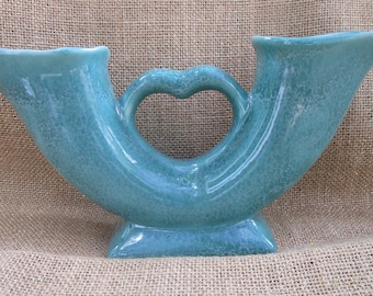 Anna Van Briggle Vase Blue Decorative Vase Turquoise Color Craftsman Style