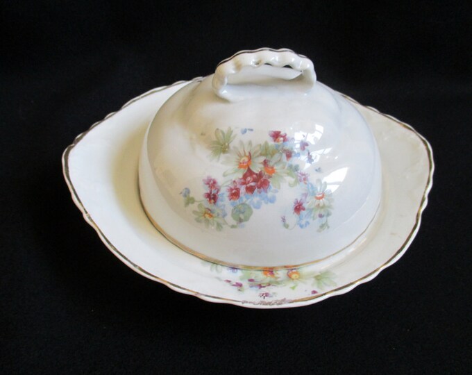 Vintage Cheese Serving Dish Covered Butter Dish 3 Piece Set Etsy