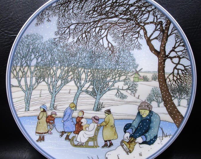 Featured listing image: Villeroy & Boch "WINTER" Heinrich Germany Decorative Porcelain Plate 9 3/4" diameter Ready to hang