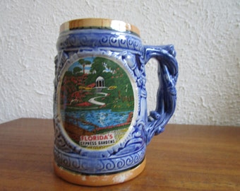 Cypress Gardens Souvenir Beer Mug Tankard 10 oz lager mug