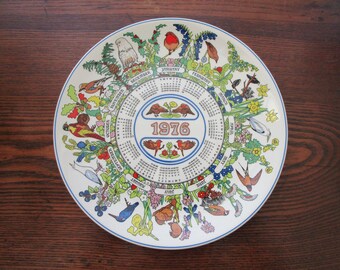 Signed Wedgwood plate called Thunder IN The Hills