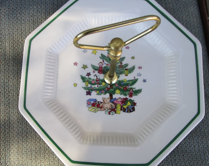 Featured listing image: Nikko Christmastime Tidbit Tray Octagonal Shape Christmas Tree