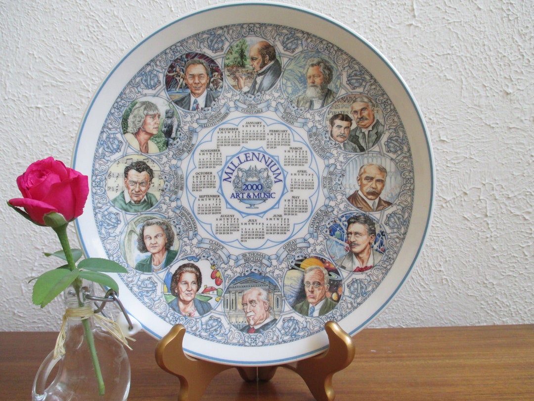 WEDGWOOD MILLENNIUM CALENDAR PLATE 2001