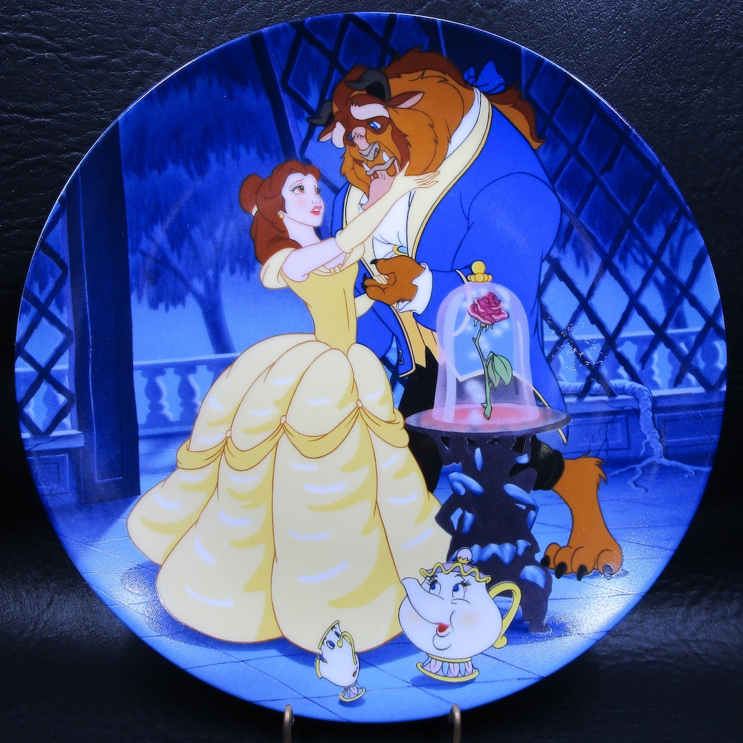 美女と野獣 限定版プレート 皿 Learning to Love Learning to Love Beauty & the Beast Plate #9682A Knowles Walt