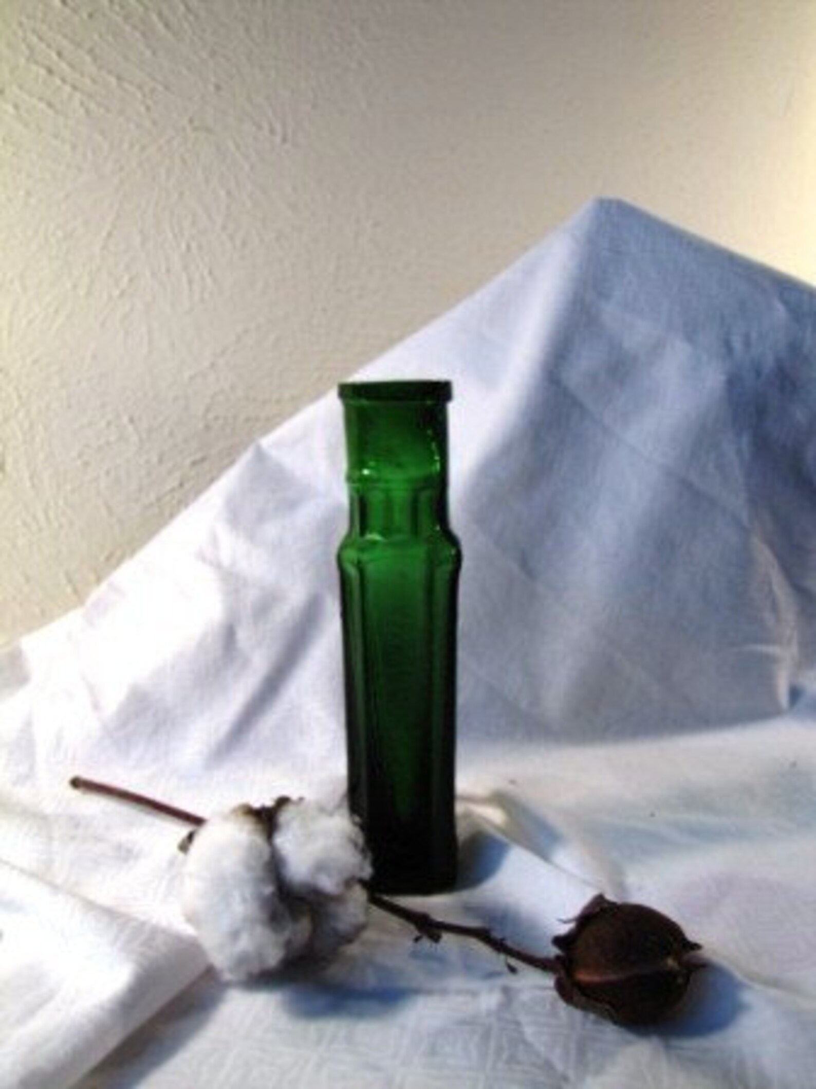 Antique Small Emerald Green Capers Bottle Etsy
