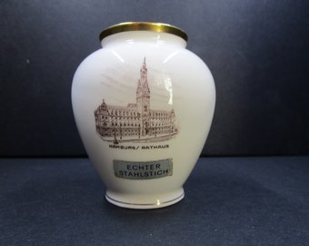 花瓶 ドイツ hamburg Echt Bleikristall 花瓶 ドイツ hamburg Echt