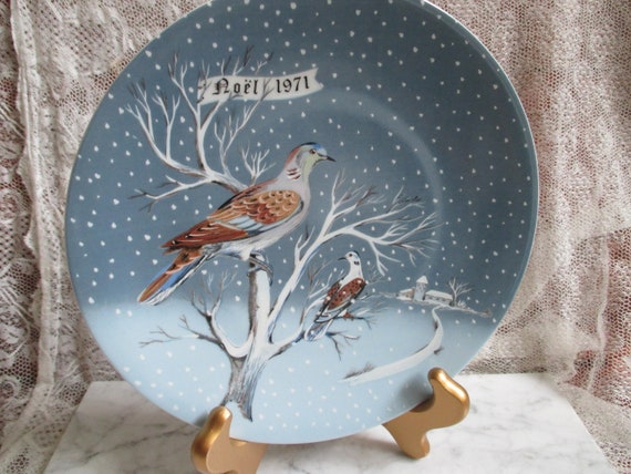 1971 Limoges Christmas Plate, Noel 1971 