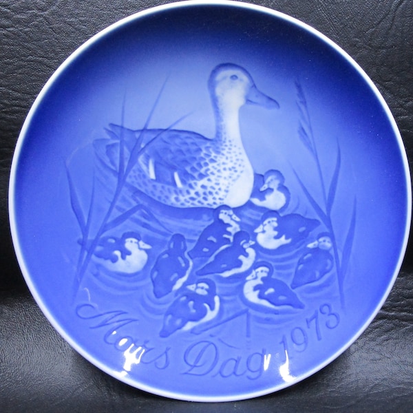 1973 Mothers Day plate Mors Dag, Vintage B&G Plate Bing and Grondahl, Annual Plate, Ducklings