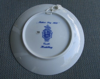 Father's Day 1971 Vatertag Plate Castle Heidelberg - Etsy