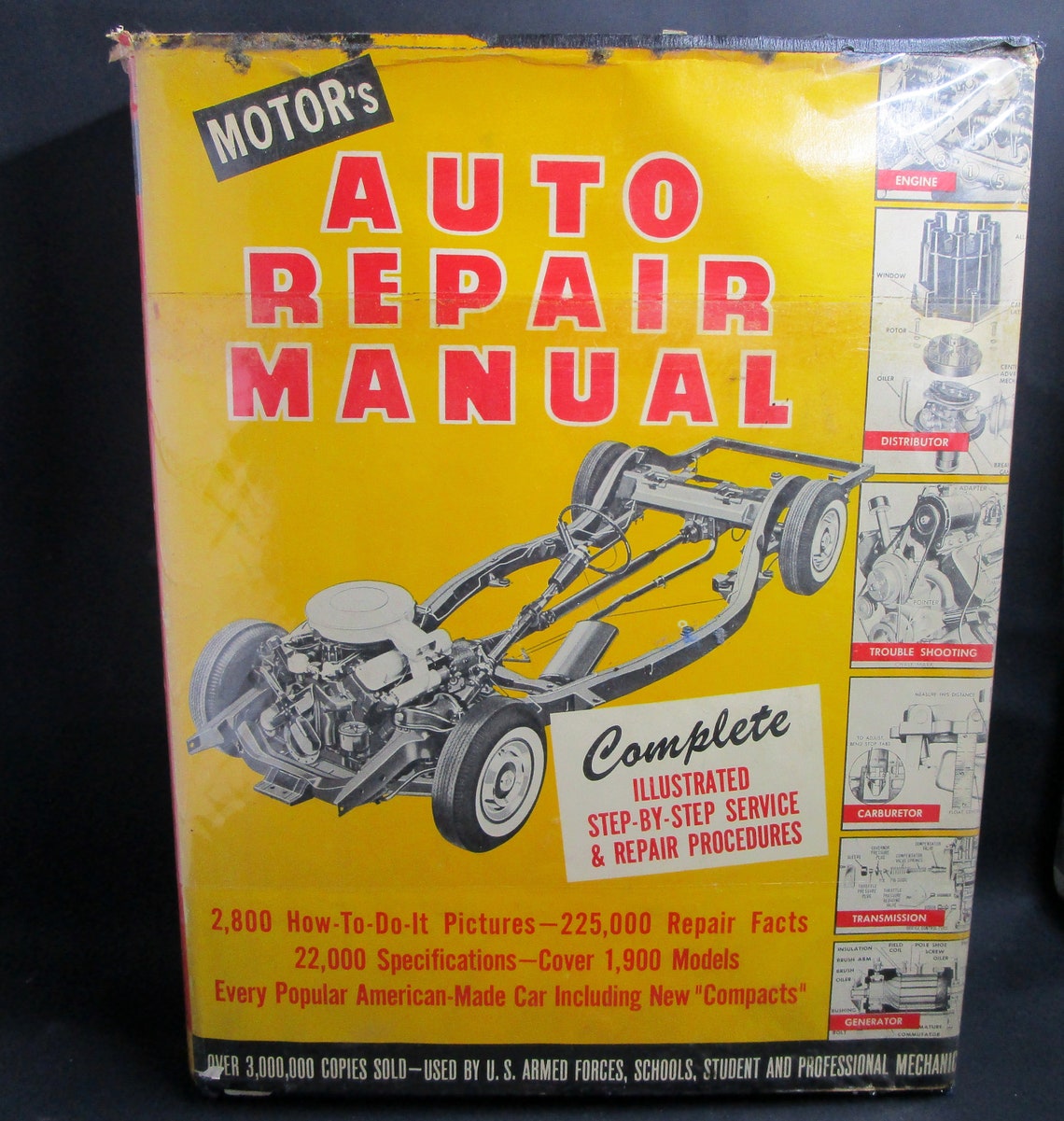 Motors Auto Repair Manual 1960 23rd Edition Covers All Cars Etsy